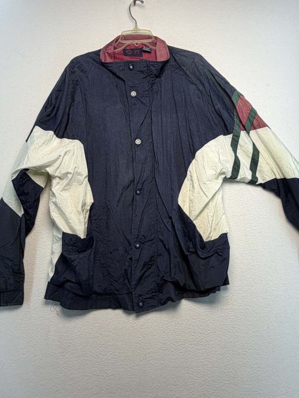 Vintage Roundtree & Yorke Sport 90s Colorblock Windbreaker Jacket Mens XL retro